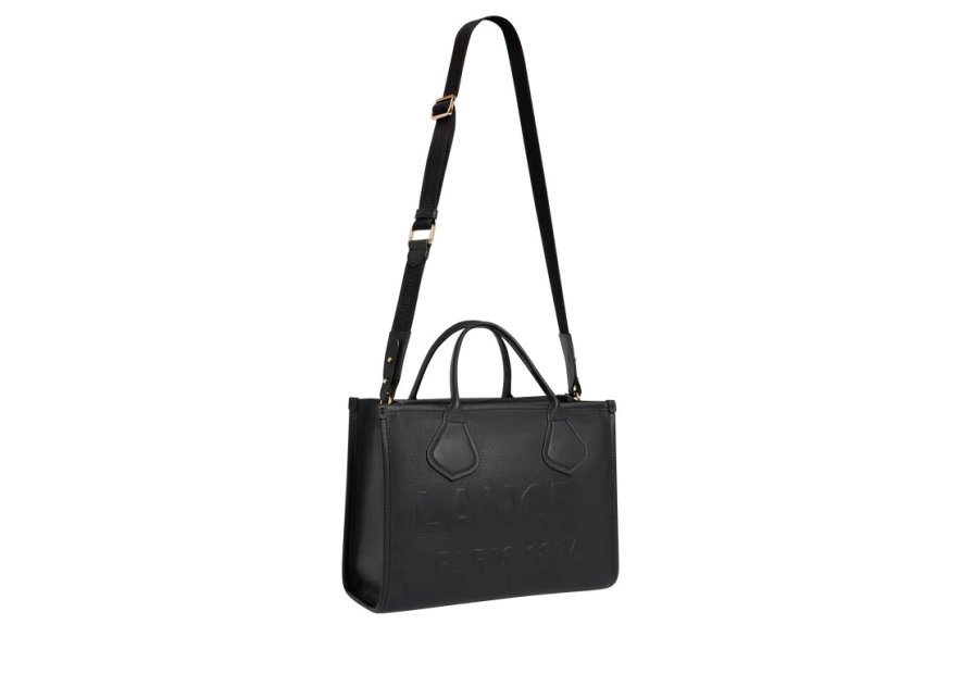 Lancel A12996 - CUIR DE VACHETTE - NOIR cabas zippé m jour de lancel Sac porté main