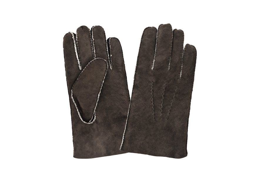 Glove Story 22111CU - CUIR D'AGNEAU - BRUN glove story gants femme doublé moutons Gants
