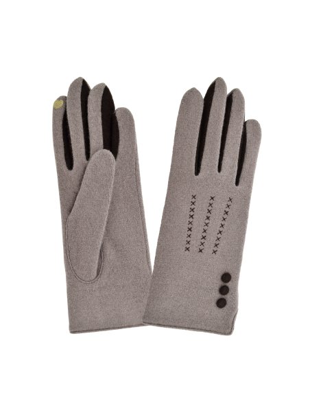 Glove Story 31161NF - LAINE/NYLON - TAUPE -  glove story gant femme Gants