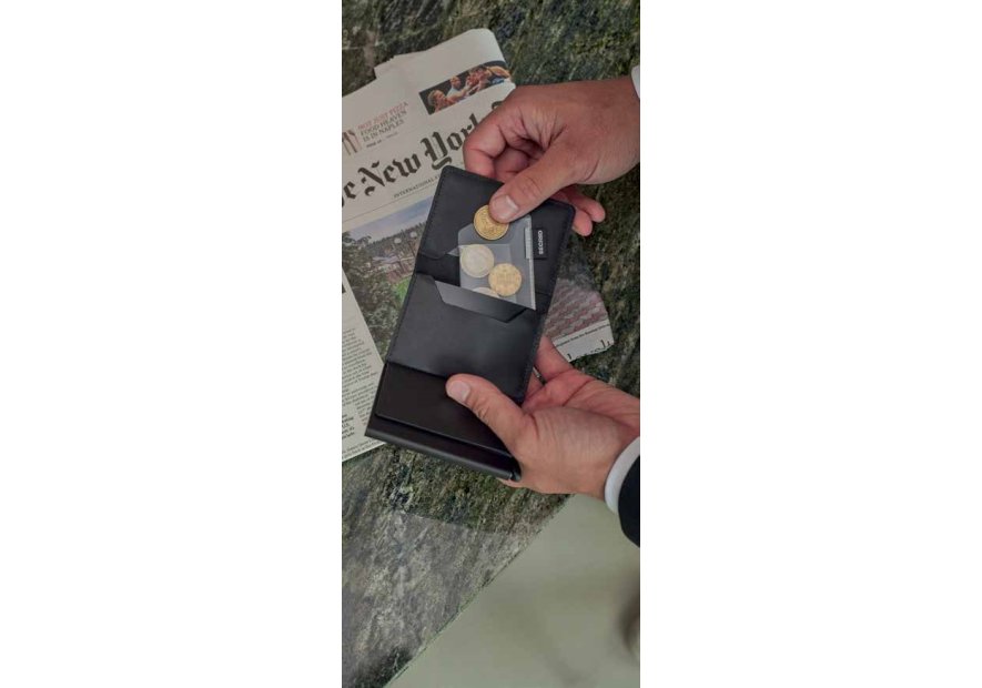 Secrid ACO - ALUMINIUM - TRANSPARENT secrid- poche monnaie amovible Porte-monnaie