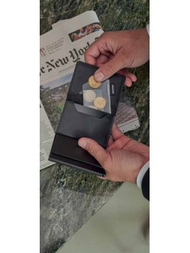 Secrid ACO - ALUMINIUM - TRANSPARENT secrid- poche monnaie amovible Porte-monnaie