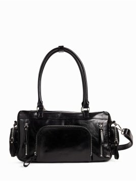 Nat & Nin MACY POCKET - CUIR DE VACHETTE - nat&nin - macy pocket - shopping bowling Sac business