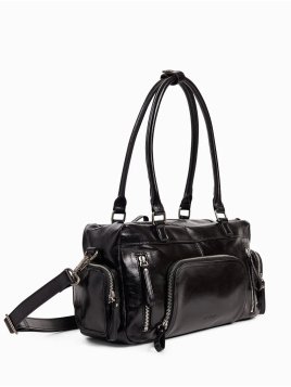 Nat & Nin MACY POCKET - CUIR DE VACHETTE - nat&nin - macy pocket - shopping bowling Sac business