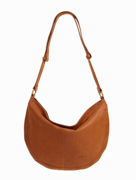 Nat & Nin RODEO - CUIR DE VACHETTE - EPICE nat&nin - rodéo - besace demi lune m Sac business