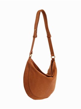 Nat & Nin RODEO - CUIR DE VACHETTE - EPICE nat&nin - rodéo - besace demi lune m Sac business