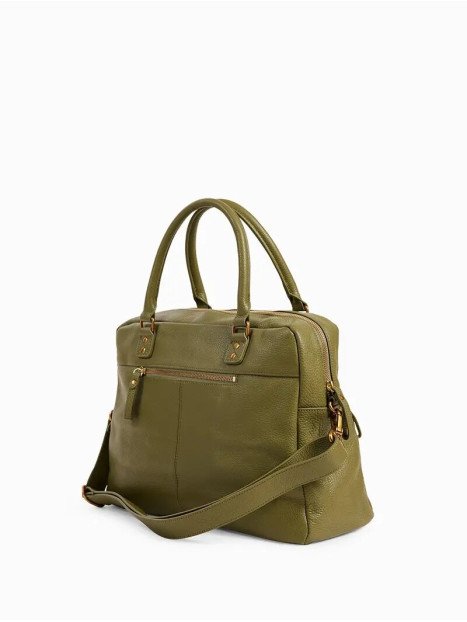 Nat & Nin MACY - CUIR DE VACHETTE - THYM macy-sac porte main m Sac business