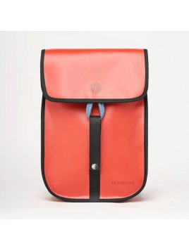 la virgule 12L - TOILE PVC BATEAU - ROUGE la virgule - petit gravelot - sac à dos Maroquinerie