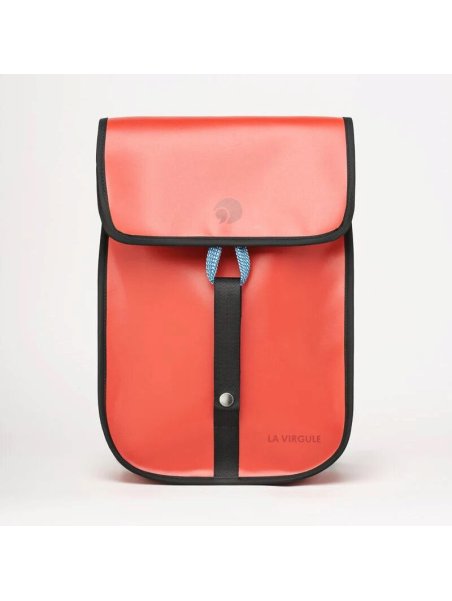 la virgule 12L - TOILE PVC BATEAU - ROUGE la virgule - petit gravelot - sac à dos Maroquinerie