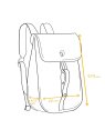 la virgule 12L - TOILE PVC BATEAU - ROUGE la virgule - petit gravelot - sac à dos loisirs