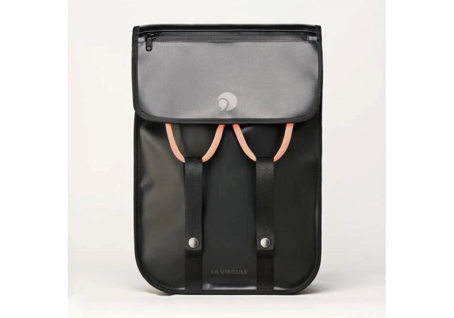la virgule 18L - TOILE PVC BATEAU - NOIR la virgule - le gravelot 18l - sac à dos m Maroquinerie