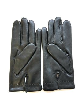 Poujade P61 DC/TACTIL - CUIR D'AGNEAU -  gants homme tactil doublé cachemire henri Gants
