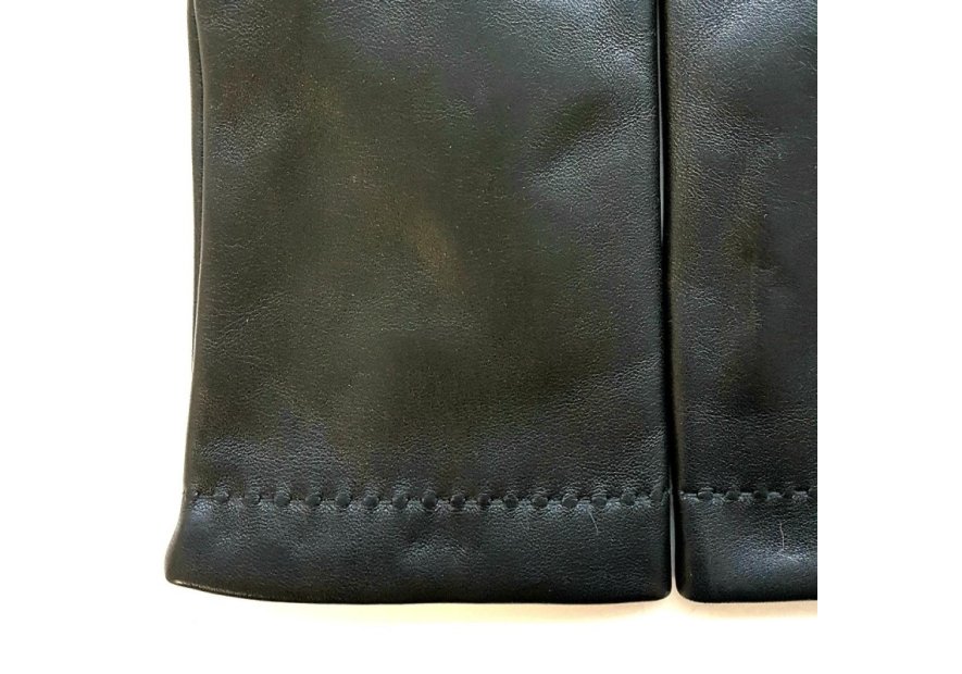 Poujade P61 DC/TACTIL - CUIR D'AGNEAU -  gants homme tactil doublé cachemire henri Gants