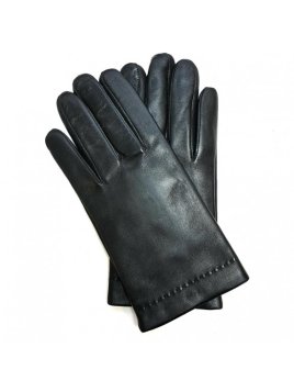 Poujade P61 DC/TACTIL - CUIR D'AGNEAU -  gants homme tactil doublé cachemire henri Gants