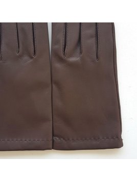 Poujade P61 DC/TACTIL - CUIR D'AGNEAU -  gants homme tactil doublé cachemire henri Gants