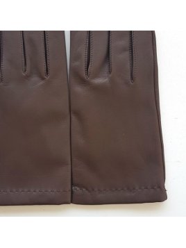 Poujade P61 DC/TACTIL - CUIR D'AGNEAU -  gants homme tactil doublé cachemire henri Gants