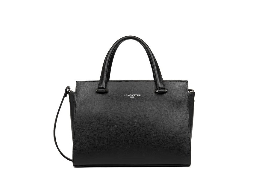 Lancaster 438-008 - CUIR DE VACHETTE - NOI sac porté main sierra Sac business