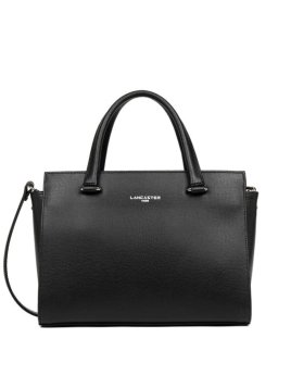 Lancaster 438-008 - CUIR DE VACHETTE - NOI sac porté main sierra Sac business