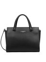 Lancaster 438-008 - CUIR DE VACHETTE - NOI sac porté main sierra sacs-a-mains