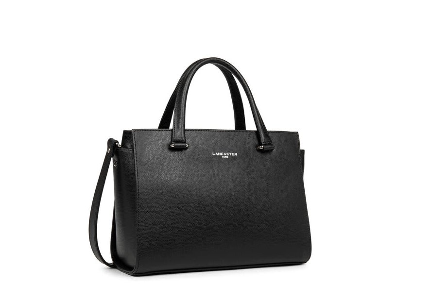 Lancaster 438-008 - CUIR DE VACHETTE - NOI sac porté main sierra Sac business