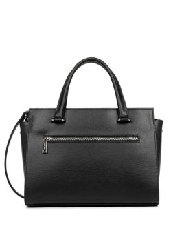 Lancaster 438-008 - CUIR DE VACHETTE - NOI sac porté main sierra Sac business