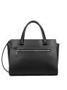 Lancaster 438-008 - CUIR DE VACHETTE - NOI sac porté main sierra sacs-a-mains