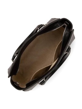 Lancaster 438-008 - CUIR DE VACHETTE - NOI sac porté main sierra Sac business