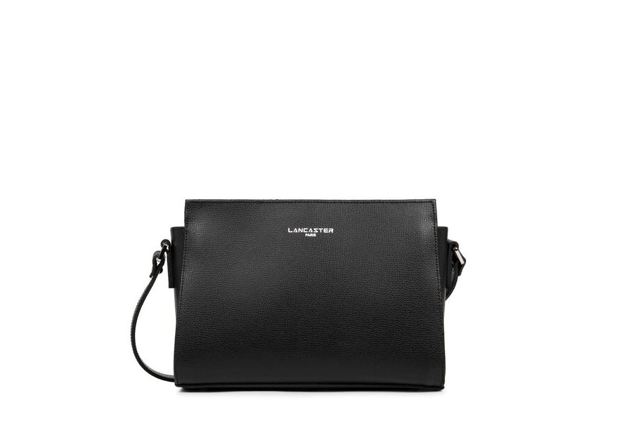 Lancaster 438-007 - CUIR DE VACHETTE - NOI sac bandoulière trotteur sierra Sac business