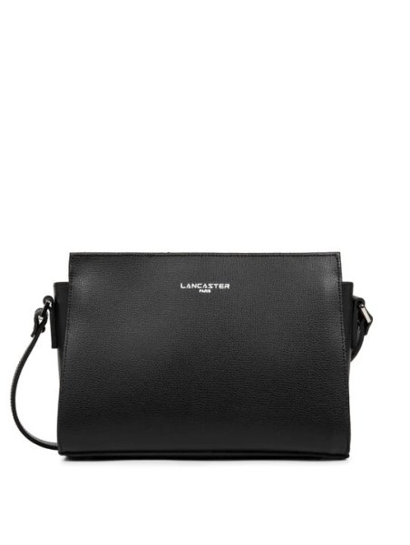 Lancaster 438-007 - CUIR DE VACHETTE - NOI sac bandoulière trotteur sierra Sac business
