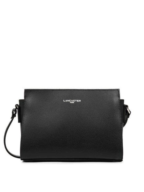 Lancaster 438-007 - CUIR DE VACHETTE - NOI sac bandoulière trotteur sierra sacs-a-mains