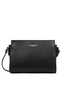 Lancaster 438-007 - CUIR DE VACHETTE - NOI sac bandoulière trotteur sierra sacs-a-mains