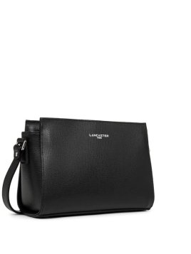 Lancaster 438-007 - CUIR DE VACHETTE - NOI sac bandoulière trotteur sierra Sac business