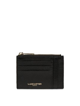 Lancaster 129-22 - CUIR DE VACHETTE - NOIR porte cartes lancaster dune plat zip Porte-monnaie Femme