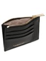 Lancaster 129-22 - CUIR DE VACHETTE - NOIR porte cartes plat zip dune lancaster porte-monnaie-femme