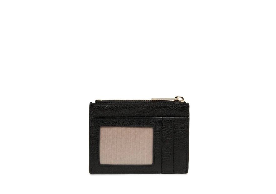 Lancaster 129-22 - CUIR DE VACHETTE - NOIR porte cartes plat zip dune lancaster Porte-monnaie