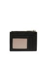 Lancaster 129-22 - CUIR DE VACHETTE - NOIR porte cartes plat zip dune lancaster porte-monnaie-femme