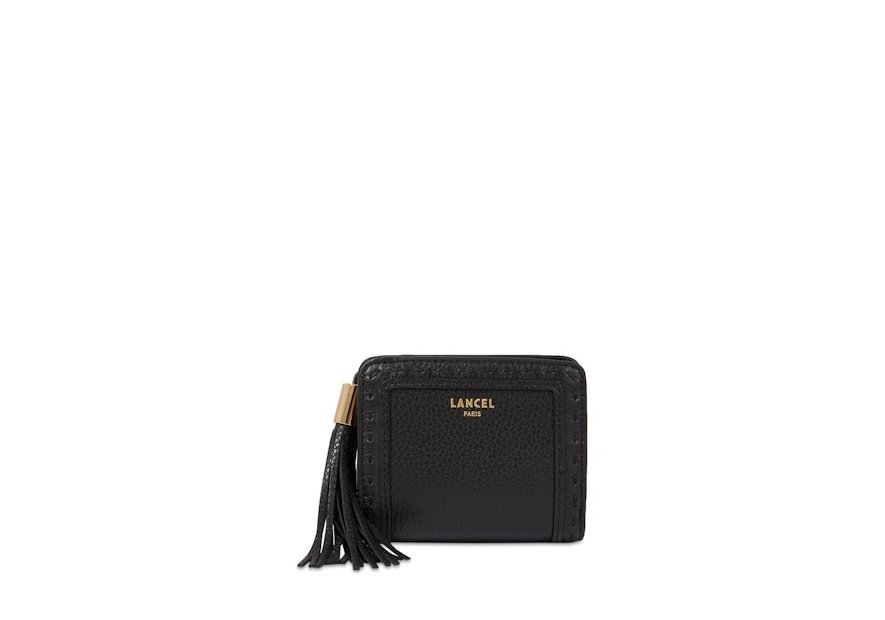 Lancel A12800 - CUIR DE VACHETTE - NOIR lancel-premier flirt-pmpb compact Portefeuilles