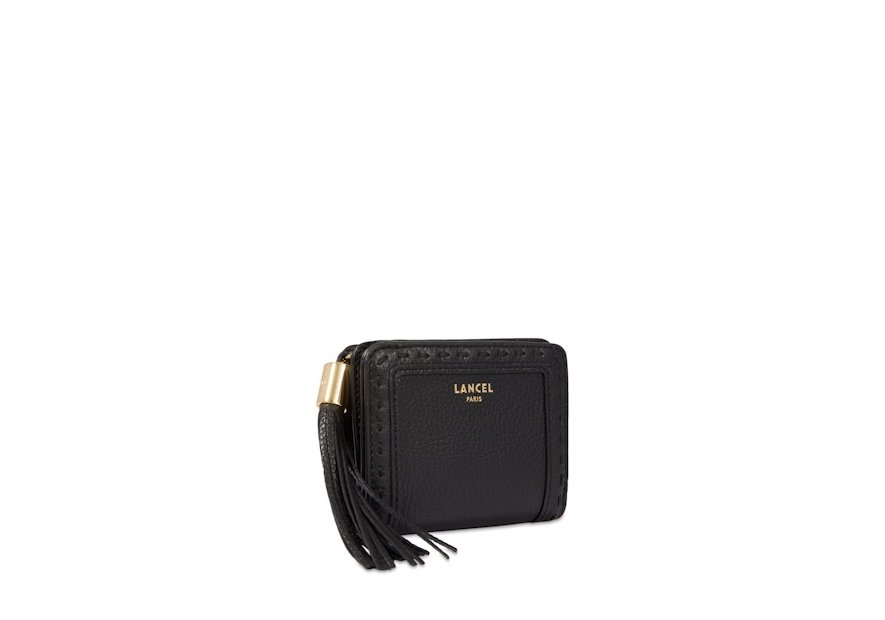 Lancel A12800 - CUIR DE VACHETTE - NOIR lancel-premier flirt-pmpb compact Portefeuilles