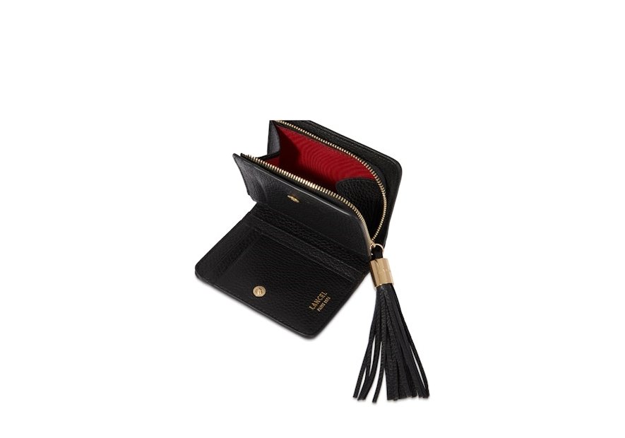 Lancel A12800 - CUIR DE VACHETTE - NOIR lancel-premier flirt-pmpb compact Portefeuilles