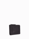 Nat & Nin SOLY - CUIR DE VACHETTE - NOIR porte monnaie porte cartes plat soly nat&nin porte-cartes
