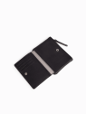 Nat & Nin SOLY - CUIR DE VACHETTE - NOIR porte monnaie porte cartes plat soly nat&nin porte-cartes
