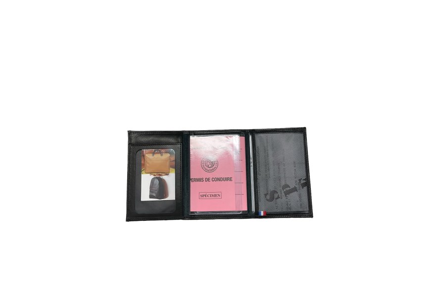 Frandi 222/23 RFID - VEAU - NOIR frandi - veau - porte cartes identité 3 volets Porte-cartes