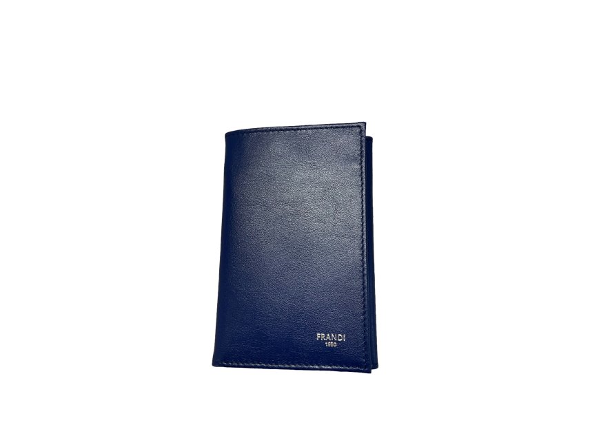 Frandi 222/23 RFID - VEAU - BLEU ZAFFIR frandi - veau - porte cartes identité 3 volets Porte-cartes