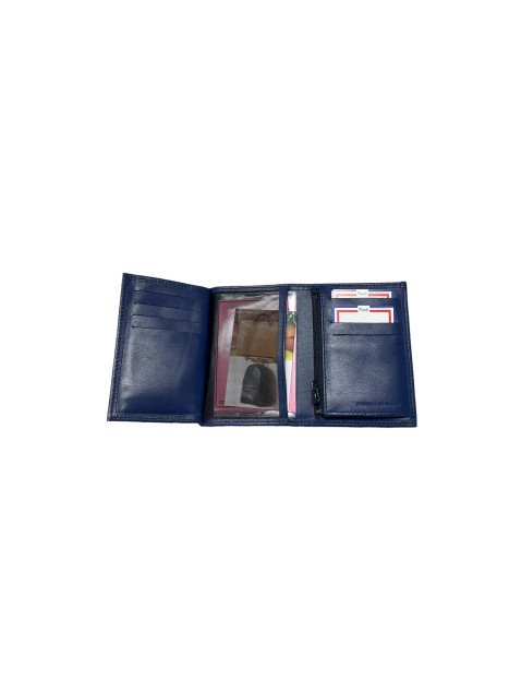 Frandi 222/23 RFID - VEAU - BLEU ZAFFIR frandi - veau - porte cartes identité 3 volets Porte-cartes