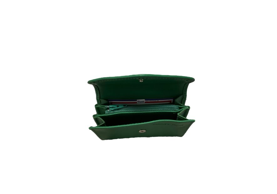 Frandi 295/23 RFID - VEAU - VERT FÔRET frandi - veau -porte monnaie rabat long Porte-monnaie