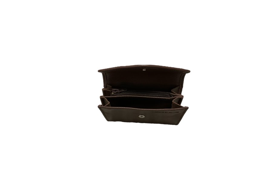 Frandi 295/23 RFID - VEAU - CHOCOLAT frandi - veau -porte monnaie rabat long Porte-monnaie
