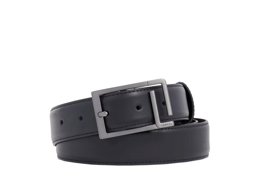Lancel A12928 - CUIR DE VACHETTE - NOIR lancel-initials-ceinture homme Ceinture homme