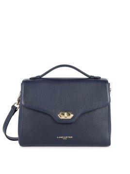 Lancaster 547-55 - CUIR DE VACHETTE - BLEU sac rabat porté main milano cosmos lancaster Sac business