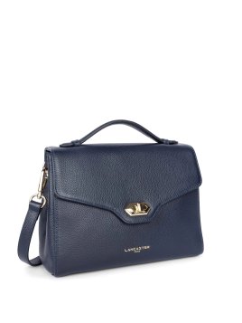 Lancaster 547-55 - CUIR DE VACHETTE - BLEU sac rabat porté main milano cosmos lancaster Sac business