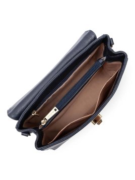 Lancaster 547-55 - CUIR DE VACHETTE - BLEU sac rabat porté main milano cosmos lancaster Sac business