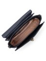Lancaster 547-58 - CUIR DE VACHETTE - BLEU foulonné milano-sac rabat s sacs-a-mains